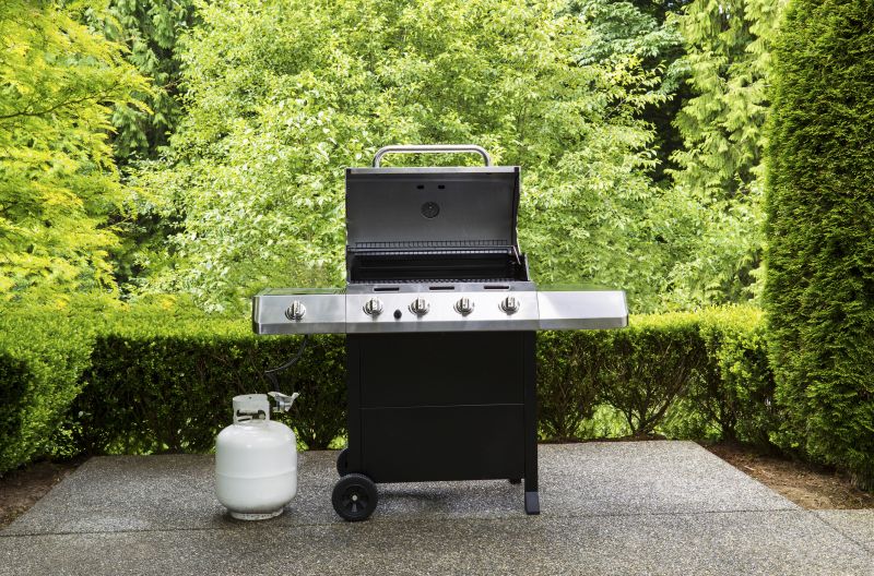 Modern Gas Grill Setup