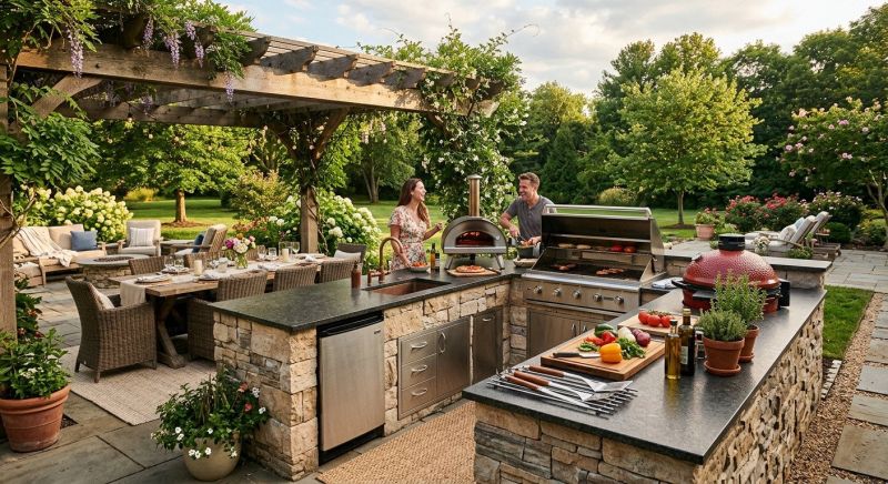 Outdoor Kitchen Installation in Mount Pleasant, SC